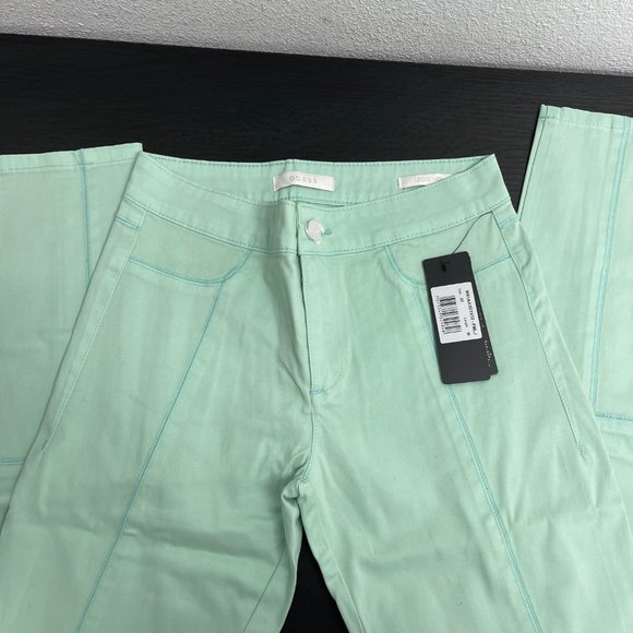 Guess Women's Jean Looking Leggings Size 26 Teal - Picture 2 of 4